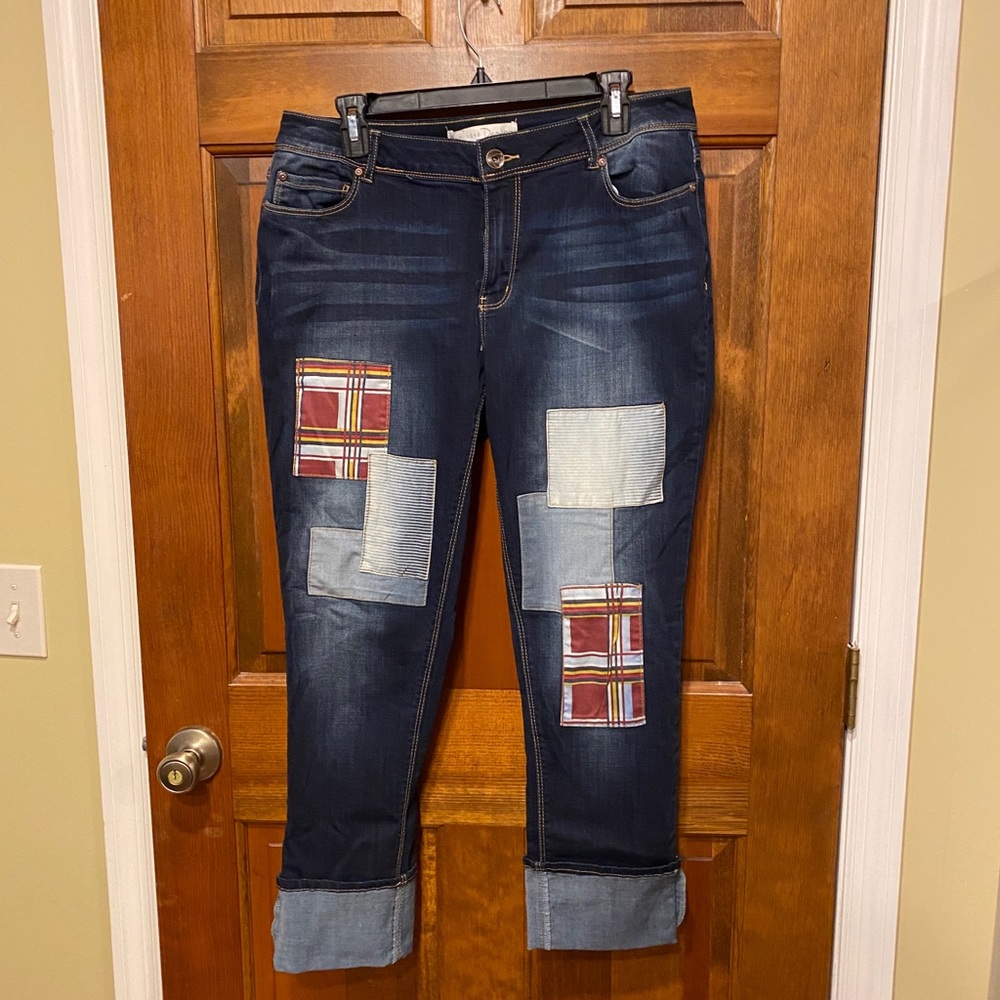 Dark denim jeans